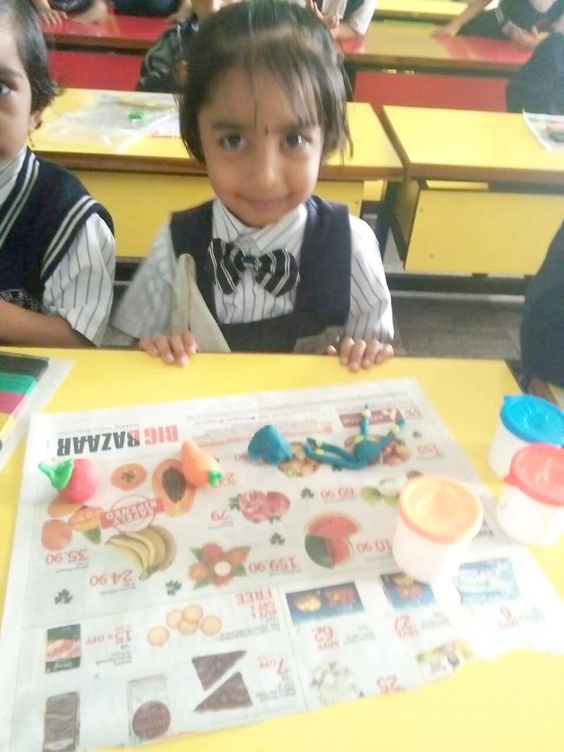 LKG Clay Model Photos Assisi School